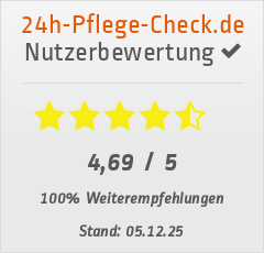 Bewertungen von B&T Pflegevermittlung GmbH bei 24h-pflege-check.de
