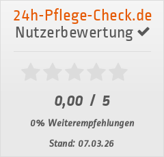 Bewertungen von Pflege24 mit Herz bei 24h-pflege-check.de